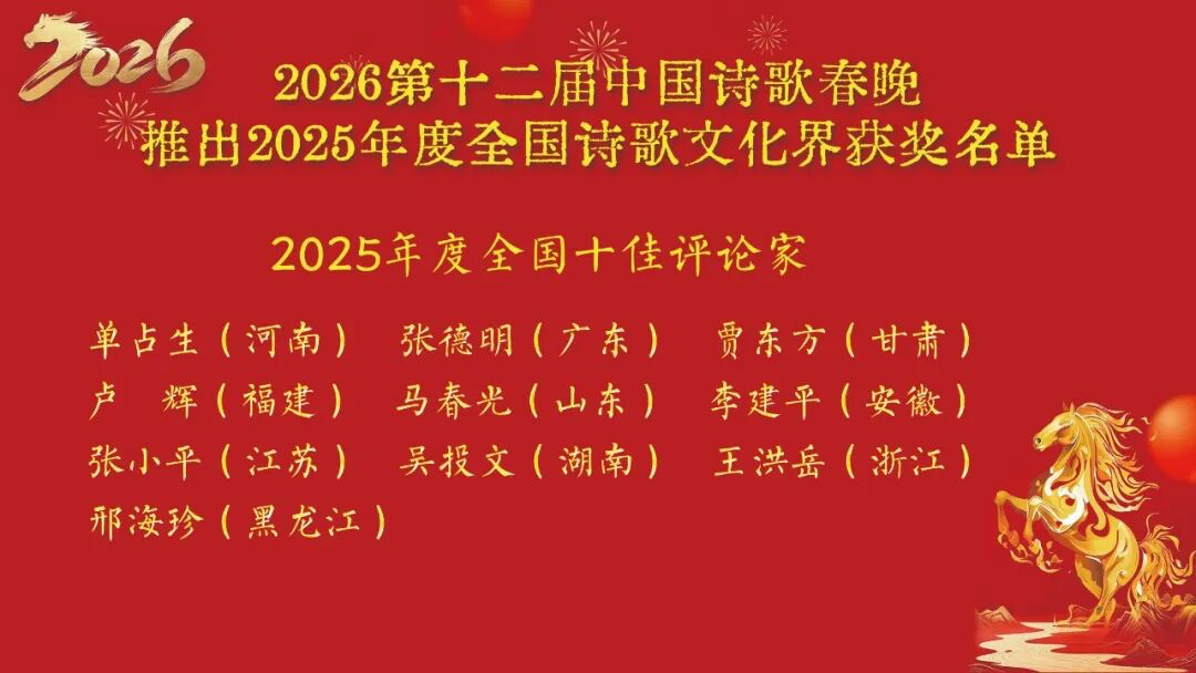 文学院贾东方副教授喜获“2025年度全国十佳评论家”荣誉称号